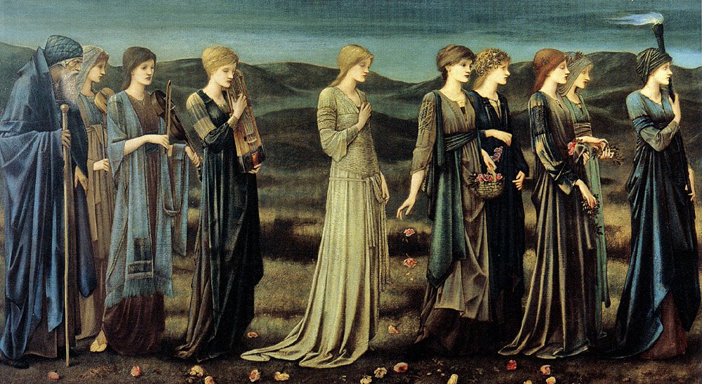 The-Wedding-of-Psyche-1895-Sir-Edward-Coley-Burne-Jones-Oil-Painting-1